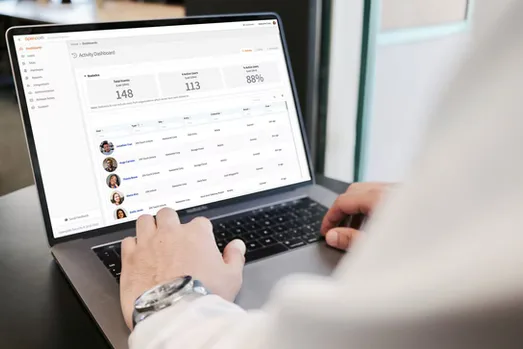 View of person managing their access control solution on the go.