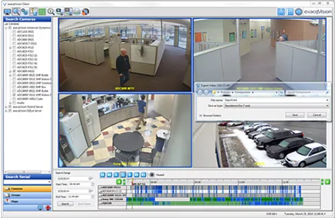 exacqVision VMS CCTV security software view