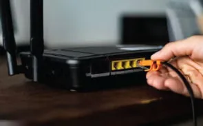 LA tech network installation services setting up a router