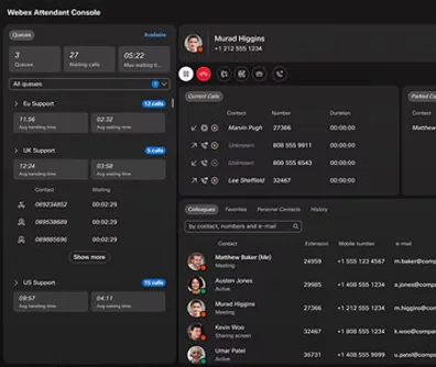 webex attendant features