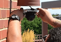Axis camera installation in downtown Chicago