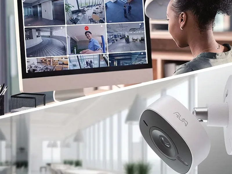 Access Control and Video Surveillance Integration Concept Art.