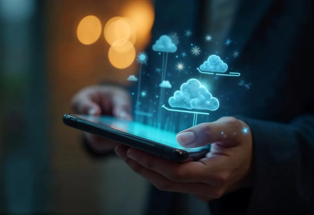 Cloud IT Infrastructure Management Concept Art