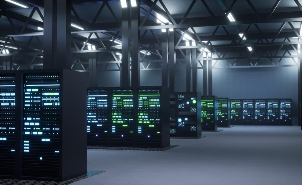 IT Server room being managed by a IT infrastructure management specialist.