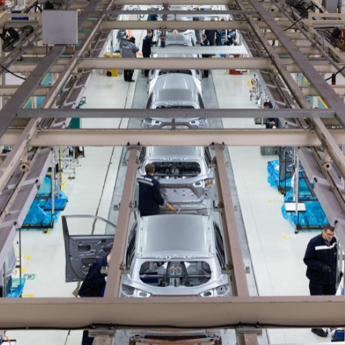 Jaguar Shutdown: A Wake-Up Call for DIY Cybersecurity 1 Car assembly line