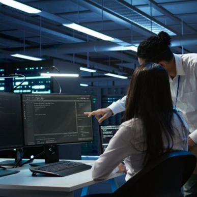 Too Much on Your IT Team’s Plate? Co-Managed IT Services Can Help 4 IT Specialist performing co-managed it services on clients.