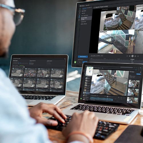 Meraki Rapid Review of camera footage from a business video surveillance system