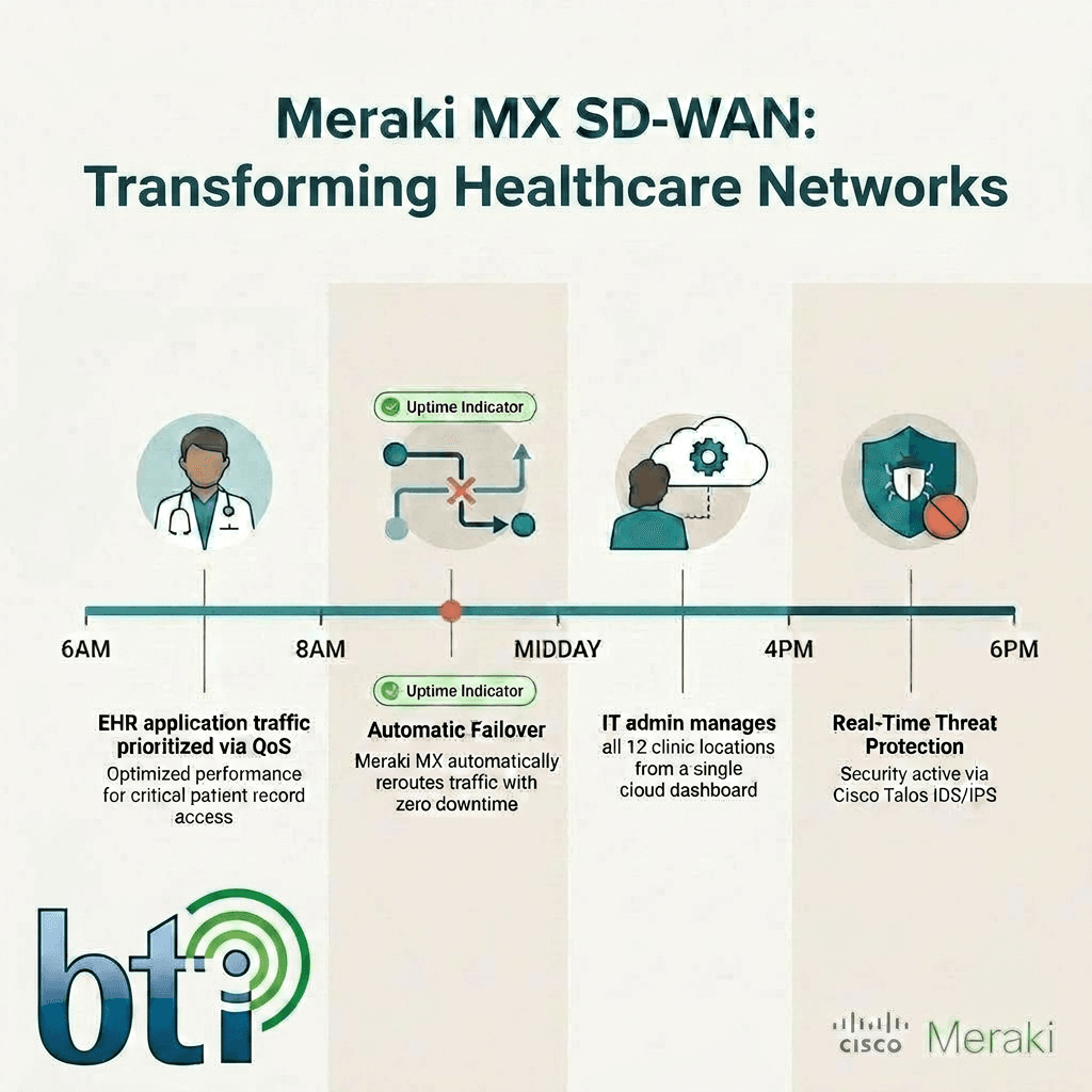 Meraki MX for Healthcare | SD-WAN Solutions by BTI Group