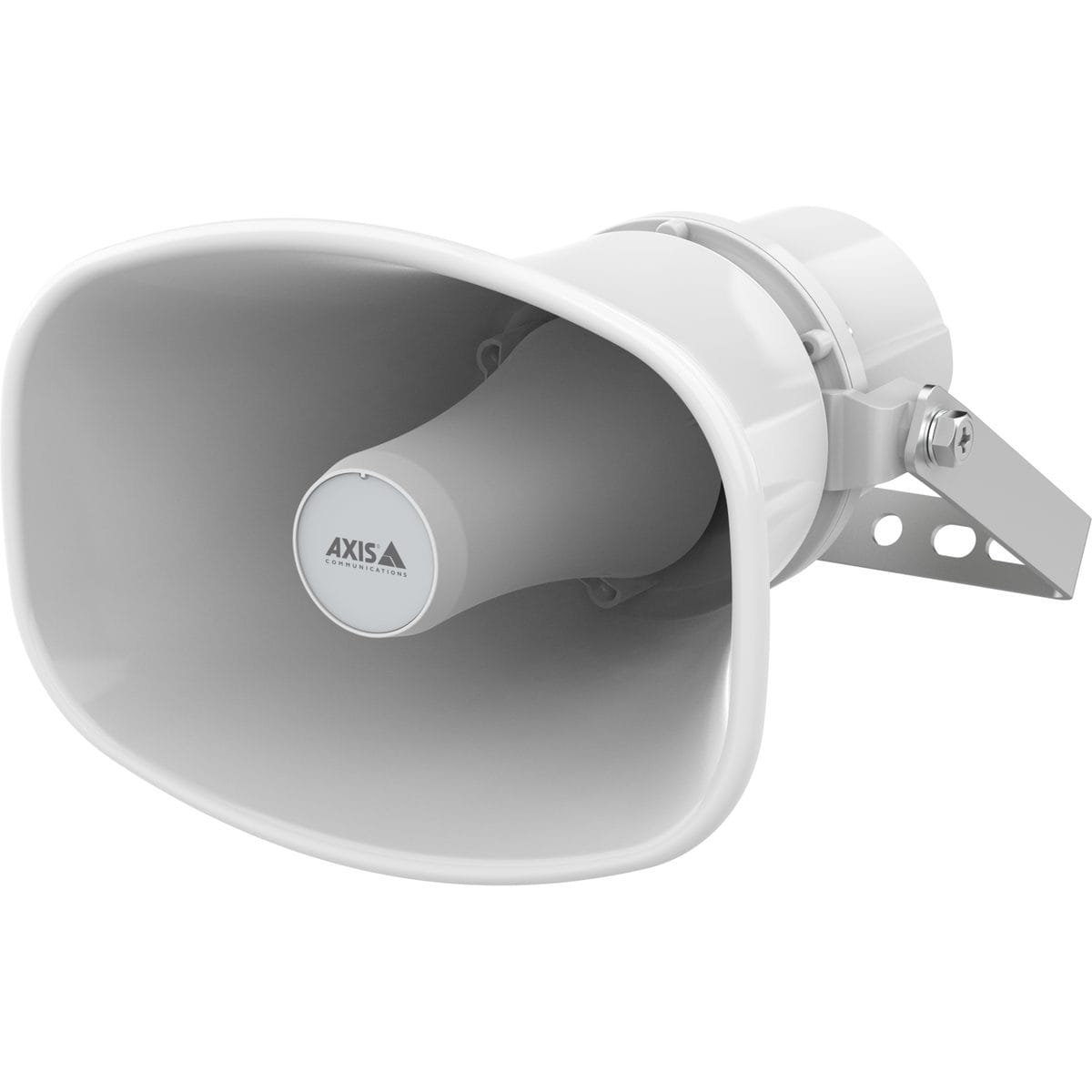 AXIS C1310-E Mk II network horn speaker, white, viewed from the left