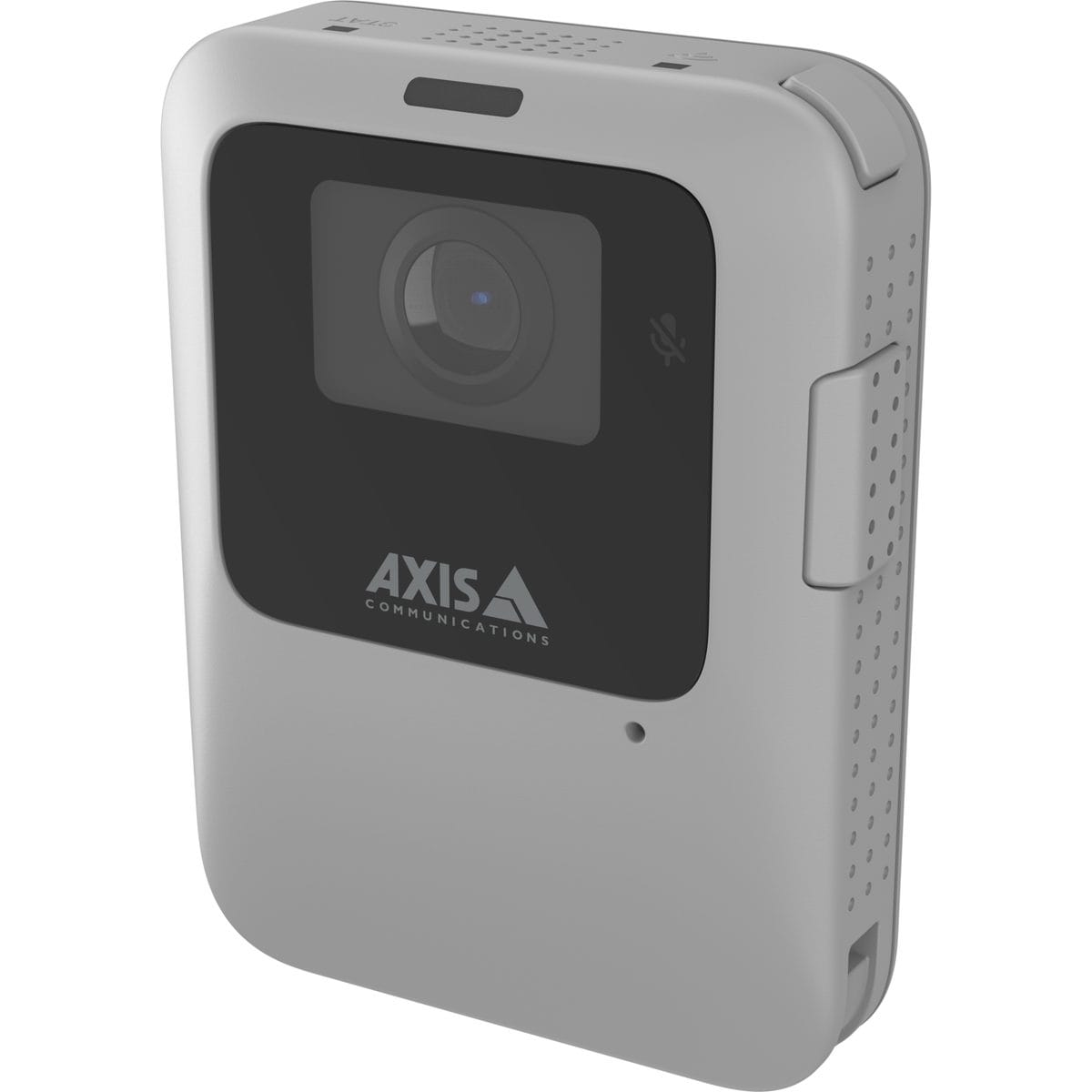 AXIS W110 body worn camera, grey, viewed from the left