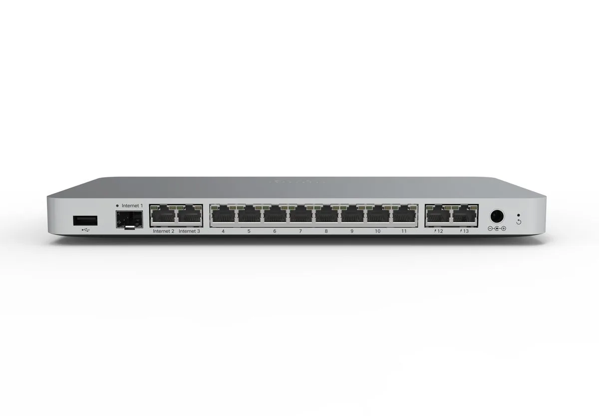 Cisco Meraki MX75 small/medium branch security and SD-WAN appliance