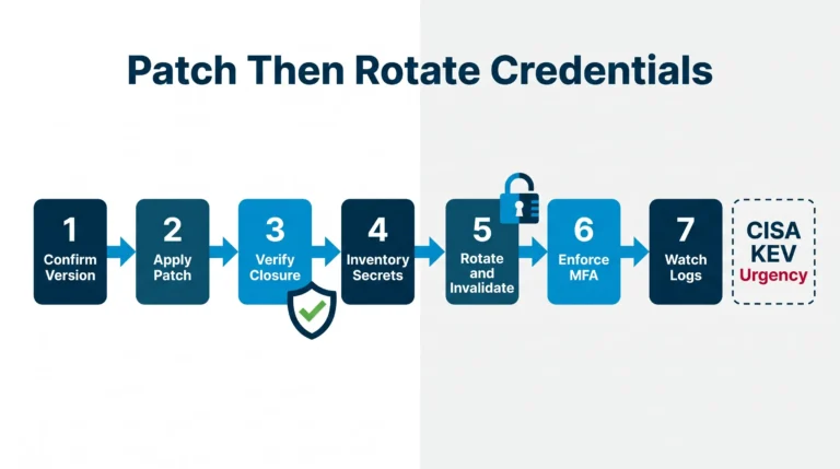 Patch then rotate credentials after critical vulnerabilities